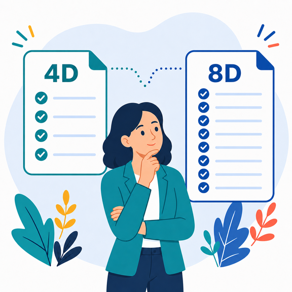4D- oder 8D-Report? Unterschiede kennen